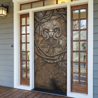Bat Door Cover Goddess of the Cosmos Ancient Egyptian Cow Horns Stone