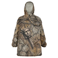 Bat Kid Wearable Blanket Hoodie Goddess of the Cosmos Ancient Egyptian Cow Horns Stone