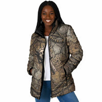 Bat Padded Jacket Goddess of the Cosmos Ancient Egyptian Cow Horns Stone