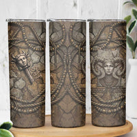 Bat Skinny Tumbler Goddess of the Cosmos Ancient Egyptian Cow Horns Stone