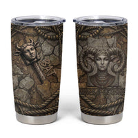 Bat Tumbler Cup Goddess of the Cosmos Ancient Egyptian Cow Horns Stone