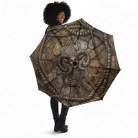 Bat Umbrella Goddess of the Cosmos Ancient Egyptian Cow Horns Stone