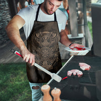 Viking Raven Wolf Vegvisir Apron Nordic Runic Engraving Style