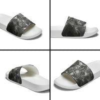 Viking Warrior Raven Axe Vegvisir Slide Sandals Odin Warrior Nordic Runic Engraved Illustration Style