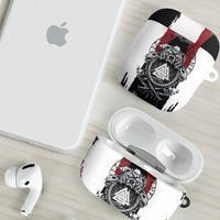 Viking Berserker Bear Valknut Vegvisir AirPods Case Nordic Runic Warrior Engraving Style