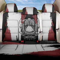 Viking Berserker Bear Valknut Vegvisir Back Car Seat Cover Nordic Runic Warrior Engraving Style