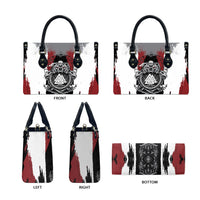 Viking Berserker Bear Valknut Vegvisir Leather Bag Nordic Runic Warrior Engraving Style