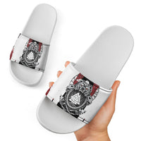 Viking Berserker Bear Valknut Vegvisir Slide Sandals Nordic Runic Warrior Engraving Style