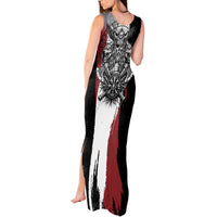 Viking Berserker Bear Valknut Vegvisir Tank Maxi Dress Nordic Runic Warrior Engraving Style