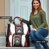 Viking Berserker Bear Valknut Vegvisir Travel Bag Nordic Runic Warrior Engraving Style