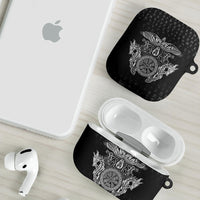 Viking Vegvisir Serpent Rune Cross AirPods Case Nordic Knotwork Runic Engraving Style