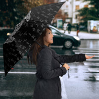 Viking Vegvisir Serpent Rune Cross Umbrella Nordic Knotwork Runic Engraving Style