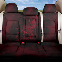Viking Dragon Longship Helm of Awe Back Car Seat Cover Nordic Mythology Tribal Engraving Style