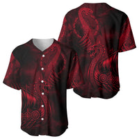 Viking Dragon Longship Helm of Awe Baseball Jersey Nordic Mythology Tribal Engraving Style