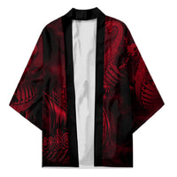 Viking Dragon Longship Helm of Awe Kimono Nordic Mythology Tribal Engraving Style