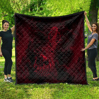 Viking Dragon Longship Helm of Awe Quilt Nordic Mythology Tribal Engraving Style