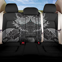 Viking Odin Ravens Wolves Vegvisir Back Car Seat Cover Nordic Knotwork Mythology Engraving Style