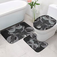 Viking Odin Ravens Wolves Vegvisir Bathroom Set Nordic Knotwork Mythology Engraving Style