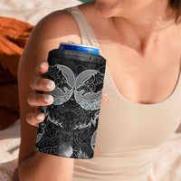 Viking Odin Ravens Wolves Vegvisir 4 in 1 Can Cooler Tumbler Nordic Knotwork Mythology Engraving Style