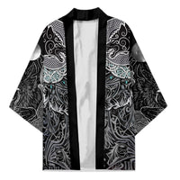 Viking Odin Ravens Wolves Vegvisir Kimono Nordic Knotwork Mythology Engraving Style