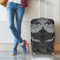Viking Odin Ravens Wolves Vegvisir Luggage Cover Nordic Knotwork Mythology Engraving Style