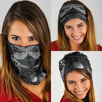 Viking Odin Ravens Wolves Vegvisir Neck Gaiter Nordic Knotwork Mythology Engraving Style