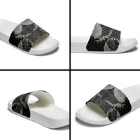 Viking Odin Ravens Wolves Vegvisir Slide Sandals Nordic Knotwork Mythology Engraving Style