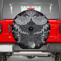 Viking Odin Ravens Wolves Vegvisir Spare Tire Cover Nordic Knotwork Mythology Engraving Style