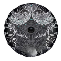 Viking Odin Ravens Wolves Vegvisir Spare Tire Cover Nordic Knotwork Mythology Engraving Style