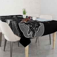 Viking Odin Ravens Wolves Vegvisir Tablecloth Nordic Knotwork Mythology Engraving Style