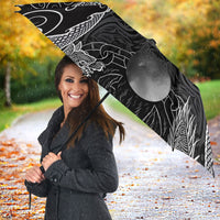 Viking Odin Ravens Wolves Vegvisir Umbrella Nordic Knotwork Mythology Engraving Style
