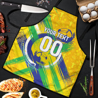 Personalized Brazil Soccer Football Jaguar Apron Christ The Redeeme - Soccer Mascot With Carnival Vibes