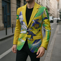 Personalized Brazil Soccer Football Jaguar Blazer Christ The Redeeme - Soccer Mascot With Carnival Vibes