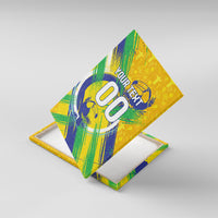 Personalized Brazil Soccer Football Jaguar Canvas Wall Art Christ The Redeeme - Soccer Mascot With Carnival Vibes