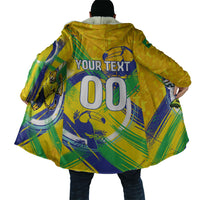 Personalized Brazil Soccer Football Jaguar Cloak Christ The Redeeme - Soccer Mascot With Carnival Vibes