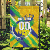 Personalized Brazil Soccer Football Jaguar Garden Flag Christ The Redeeme - Soccer Mascot With Carnival Vibes