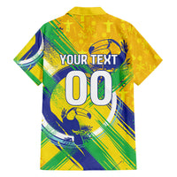 Personalized Brazil Soccer Football Jaguar Hawaiian Shirt Christ The Redeeme - Soccer Mascot With Carnival Vibes