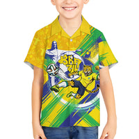 Personalized Brazil Soccer Football Jaguar Kid Hawaiian Shirt Christ The Redeeme - Soccer Mascot With Carnival Vibes