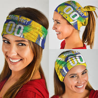 Personalized Brazil Soccer Football Jaguar Neck Gaiter Christ The Redeeme - Soccer Mascot With Carnival Vibes