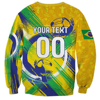 Personalized Brazil Soccer Football Jaguar Sweatshirt Christ The Redeeme - Soccer Mascot With Carnival Vibes