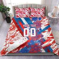 Personalized Paraguay Soccer Bedding Set Lion Football Mascot - Guarani Folk Art - Traditional Harp And Guitar