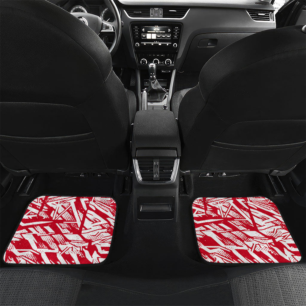 Personalized Paraguay Soccer Car Mats Lion Football Mascot - Guarani Folk Art - Traditional Harp And Guitar