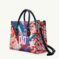 Personalized Paraguay Soccer Leather Bag Lion Football Mascot - Guarani Folk Art - Traditional Harp And Guitar