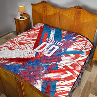 Personalized Paraguay Soccer Quilt Lion Football Mascot - Guarani Folk Art - Traditional Harp And Guitar