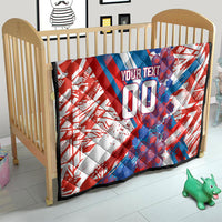 Personalized Paraguay Soccer Quilt Lion Football Mascot - Guarani Folk Art - Traditional Harp And Guitar
