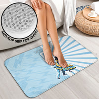 Personalized Uruguay Soccer Bathroom Set Cultural Dance Drums Sun Emblem Dynamic Flag