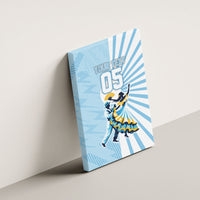 Personalized Uruguay Soccer Canvas Wall Art Cultural Dance Drums Sun Emblem Dynamic Flag