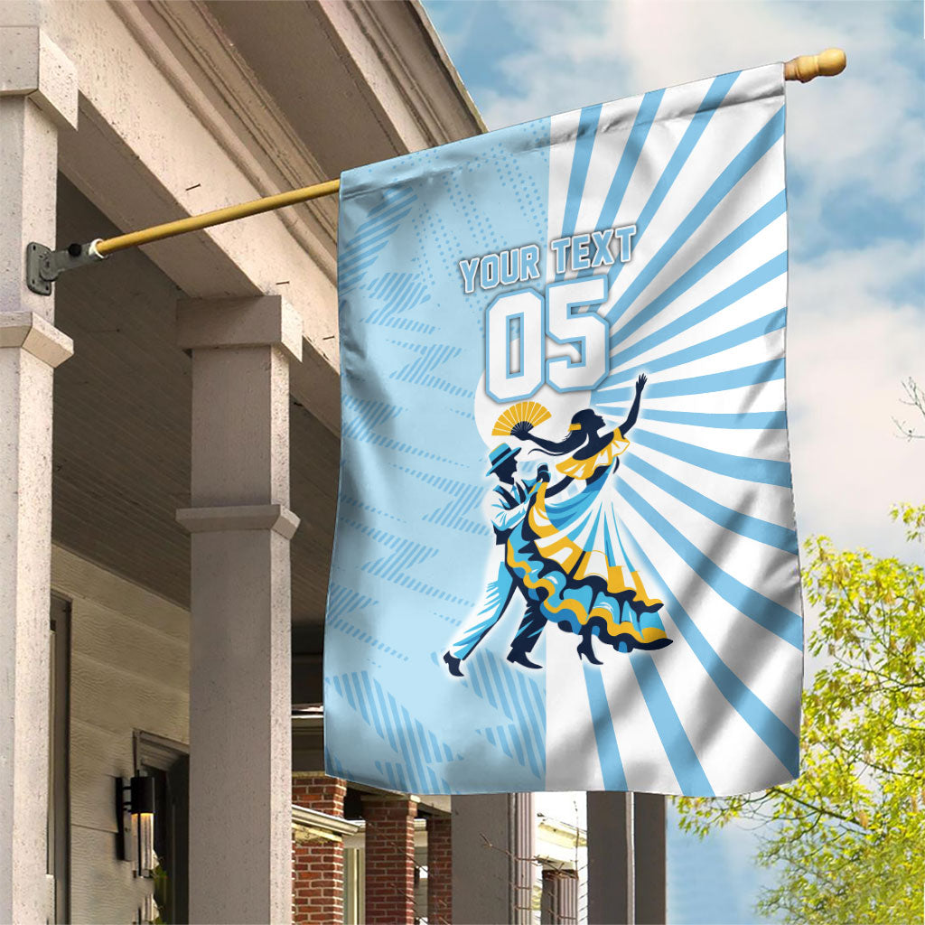Personalized Uruguay Soccer Garden Flag Cultural Dance Drums Sun Emblem Dynamic Flag