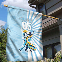 Personalized Uruguay Soccer Garden Flag Cultural Dance Drums Sun Emblem Dynamic Flag