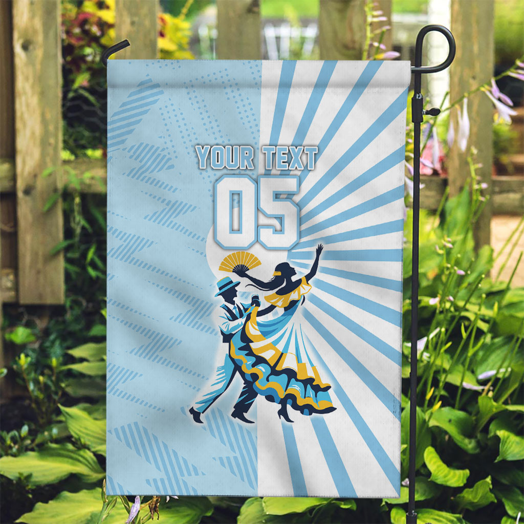 Personalized Uruguay Soccer Garden Flag Cultural Dance Drums Sun Emblem Dynamic Flag
